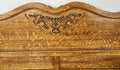 Bed Vintage French Louis XVI Double Bed Frame Oak Carved Headboard LOT 48767