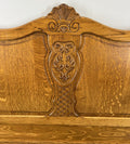 Headboard Vintage French Style Carved Oak Panel for Double Bed LOT 46202
