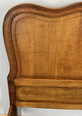 Bed Vintage French Louis XVI King Size Bed Frame Oak Carved Headboard LOT 46239