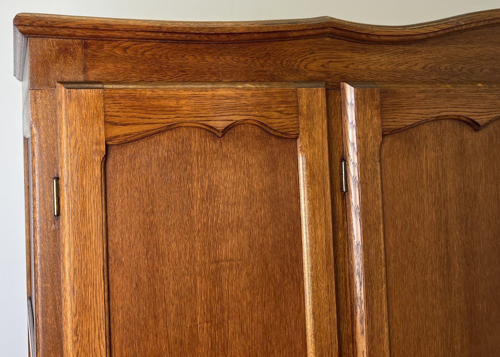 Wardrobe Vintage French Louis XVI Style Oak Four Door Carved Armoire LOT 61315