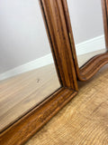 Mirror Vintage French Style Oak Carved Triple Folding Vanity Mirror LOT 6542