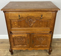 Cabinet Vintage French Louis XIV Style Oak Sideboard Carved Cupboard LOT 62490