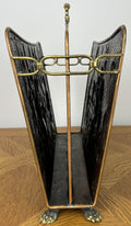 Newspaper Rack Vintage French Style Ornate Fireside Magazine Holder LOT 60489