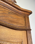Wardrobe Antique French Style Oak Two Door Storage Carved Armoire LOT 6510