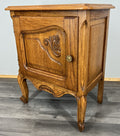 French Vintage Oak Bedside Tables Pair Cupboards Cabinets Louis XVI LOT 3912