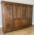 Wardrobe Vintage French Louis XVI Style Four Door Oak Carved Armoire LOT 60813