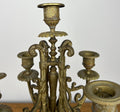 Pair of Candelabras Vintage French Style 5 Arm Ornate Candle Holders LOT 60706