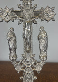 Crucifix Vintage French Style Metal Ornate Religious Altar Cross LOT 47633