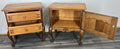 Pair of Bedside Tables Vintage French Louis XVI Oak Carved Cabinets LOT 44067