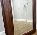 Mirror Antique French Style Oak Carved Wardrobe Mirror Shaped Frame LOT 61924