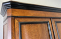 Wardrobe Antique French Style Walnut Two Door Carved Armoire Cabinet LOT 61323
