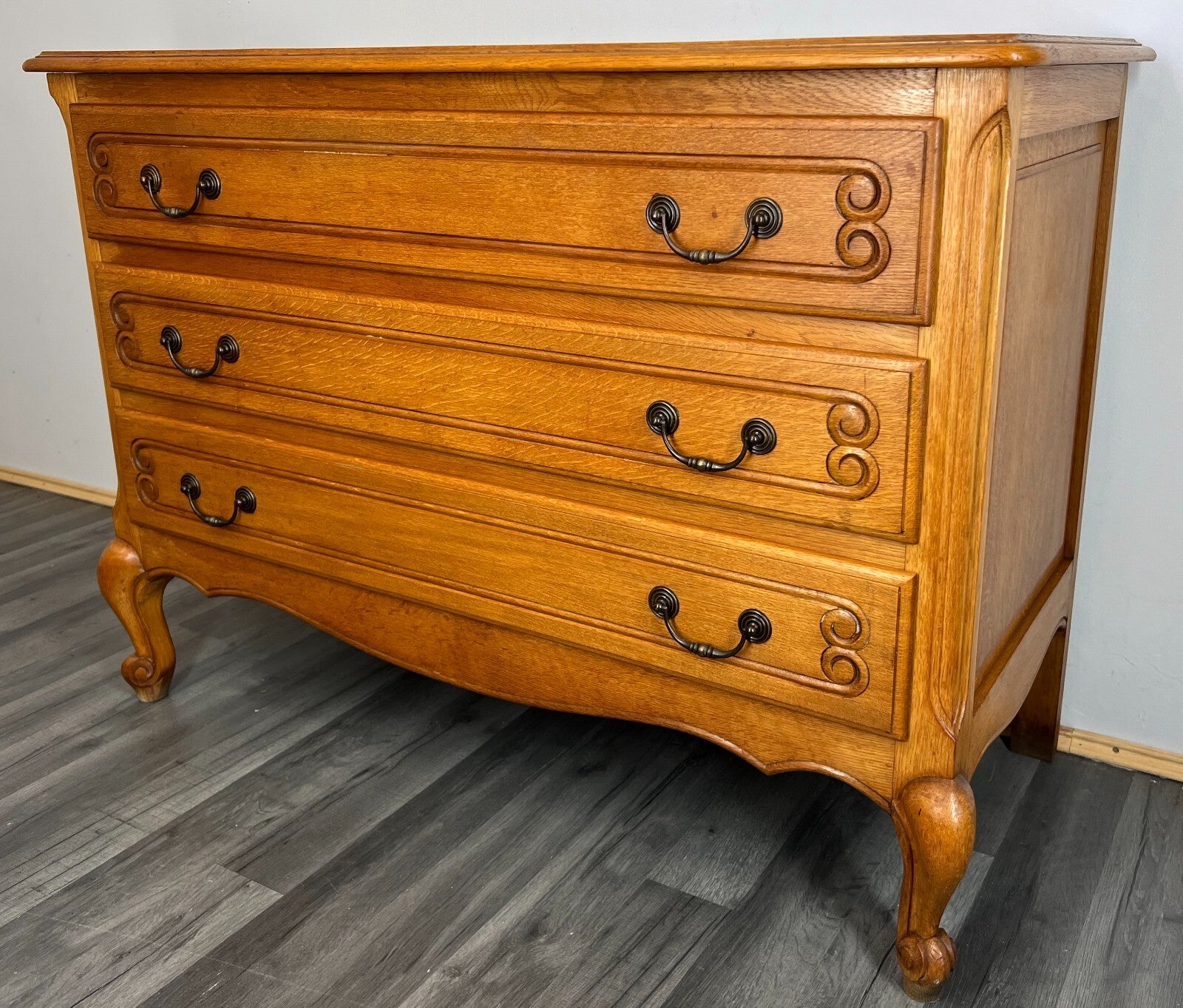 Chest of Drawers Vintage French Louis XIV Sideboard Carved Cabinet LOT 31941
