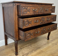 Chest of Drawers Vintage French Louis Oak 3 Drawers Carved Cabinet LOT 625214