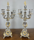 Lancini Imperial Ormolu Gilt Brass Mantle Clock with Candelabras  LOT 46412