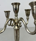 Pair of Candelabras Vintage French Style Metal Five Arm Candle Holders LOT 6482