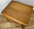 Pair of  Bedside Tables Vintage French Louis Oak Nightstands Cabinets LOT 49109