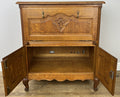Cabinet Vintage French Louis XIV Style Oak Sideboard Carved Cupboard LOT 624913