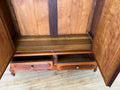 Wardrobe Antique French Two Door Mahogany Mirrored Carved Armoire LOT 615216
