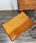 Vintage French Louis XIV Oak Set of Three Nested Carved Tables LOT 44266