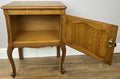 Pair of Bedside Tables Vintage French Louis Oak Nightstands Cabinets LOT 621410