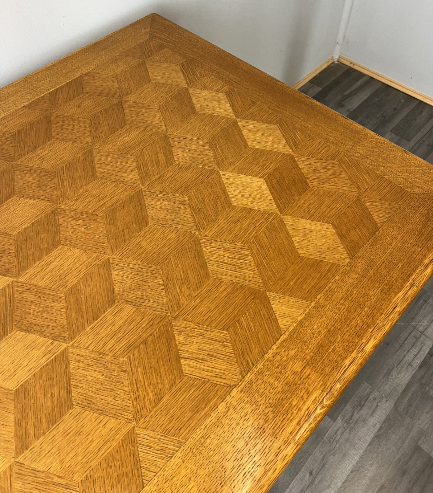 Dining Table Vintage French Louis XVI Carved Oak Extendable Table LOT 45838