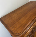 Cabinet Vintage French Louis XVI Oak Sideboard Carved Panels Cupboard LOT 450710