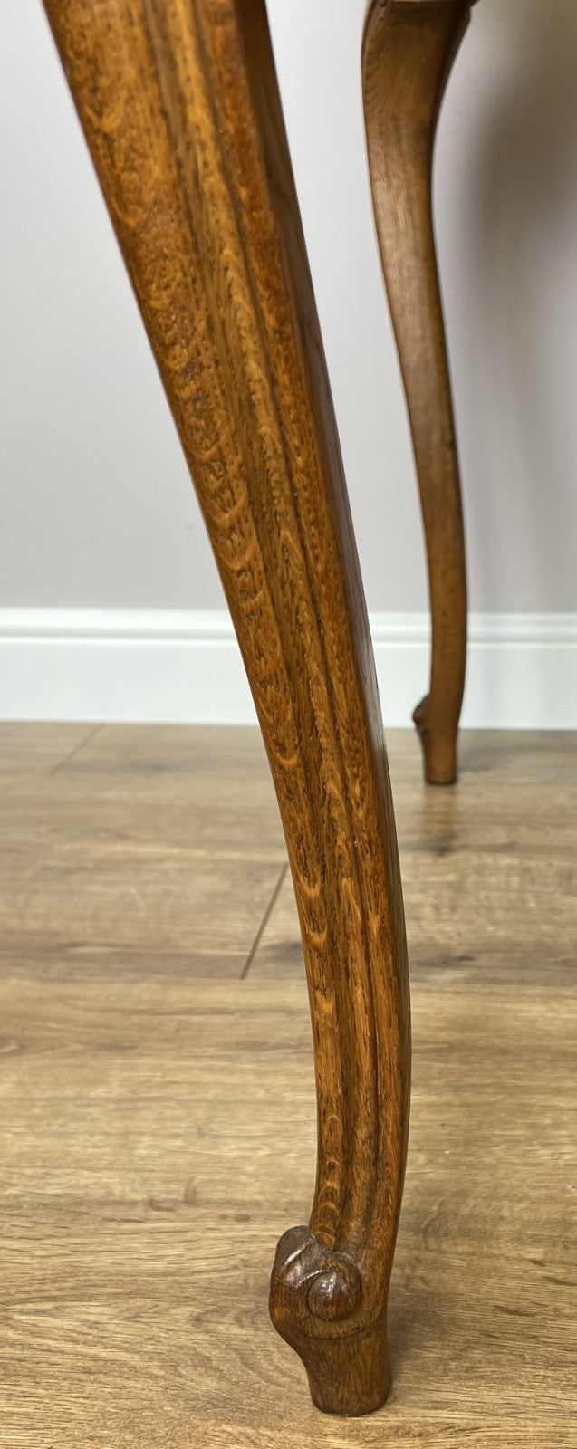 Dining Table Vintage French Louis XVI Carved Oak Extendable Table LOT 63567