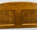 Bed Vintage French Style Oak Double Bed Frame Carved Headboard LOT 29914