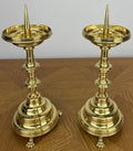 Pair of Candle Holders Vintage French Style Brass Gold Candlesticks LOT 60302