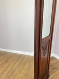 Wardrobe Antique French Rocaille Oak Three Door Carved Mirrored Armoire LOT 484311