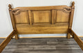Bed Vintage French Style King Size Bed Frame Oak Carved Headboard LOT 46292