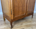 Wardrobe Vintage French Louis XVI Style Oak Two Door Carved Armoire LOT 48525