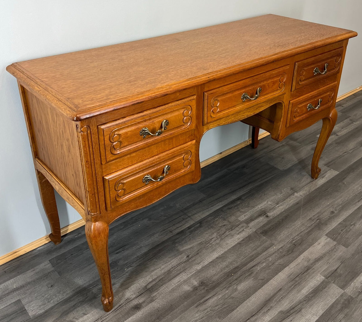 Sideboard Vintage French Louis XIV Style 5 Drawers Storage Unit Cabinet LOT 35691