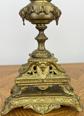 Pair of Candelabra Antique French Style Brass Five Arm Candle Holders LOT 602518
