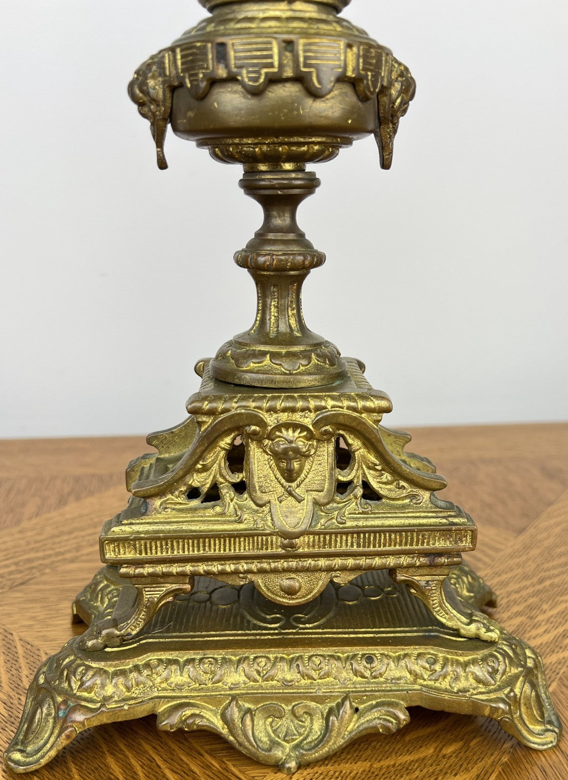 Pair of Candelabra Antique French Style Brass Five Arm Candle Holders LOT 602518