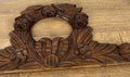Pediment Antique French Carved Oak Floral Crest Decorative Panel LOT 61802