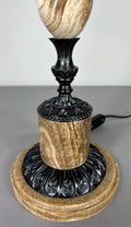 Table Lamp Vintage French Style Ceramic Brass Lamp with Shade LOT 507911