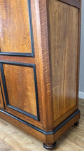 Wardrobe Antique French Style Walnut Two Door Carved Armoire Cabinet LOT 613212