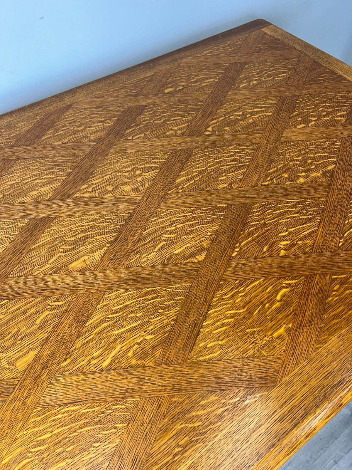 Dining Table Vintage French Louis XVI Carved Oak Extendable Table LOT 458110