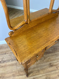 Dressing Table with Mirror Vintage French Oak Louis Vanity Table Makeup LOT 63213