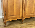 Wardrobe Vintage French Louis XVI Style Oak Four Door Carved Armoire LOT 63866