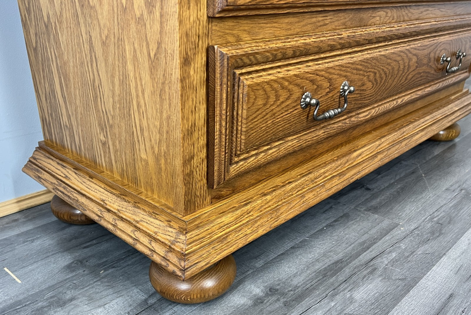 Chest of Drawers Vintage French 3 Drawers Cabinet with Brass Handles LOT 44756