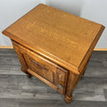Pair of Bedside Tables Vintage French Louis Oak  Nightstands Cabinets LOT 44426