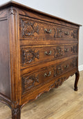 Chest of Drawers Vintage French Louis Oak 3 Drawers Carved Cabinet LOT 625210