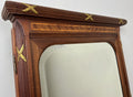Mirror Antique French Walnut Wall Mirror Carved Decorative Frame LOT 61382