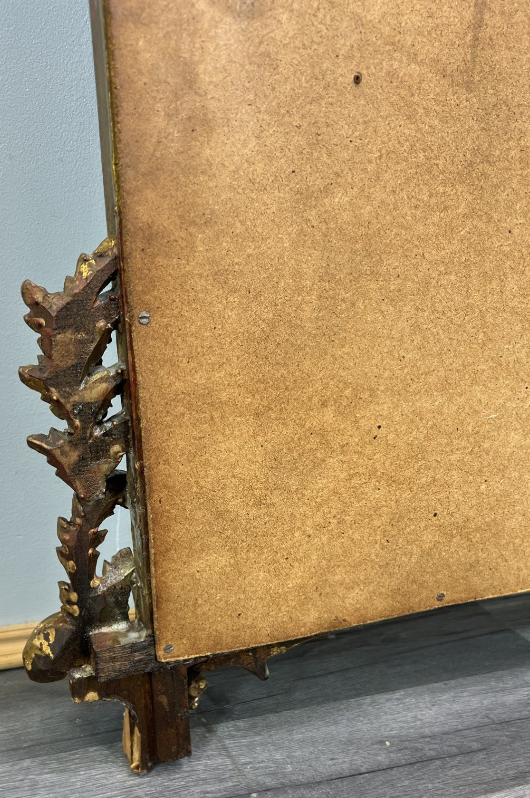 Vintage French Style Carved Wall Mirror Ornate Gilt Wooden Wall Frame LOT 477614