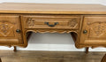 Cabinet Vintage French Louis XVI Style Carved Desk Oak Sideboard LOT 49253