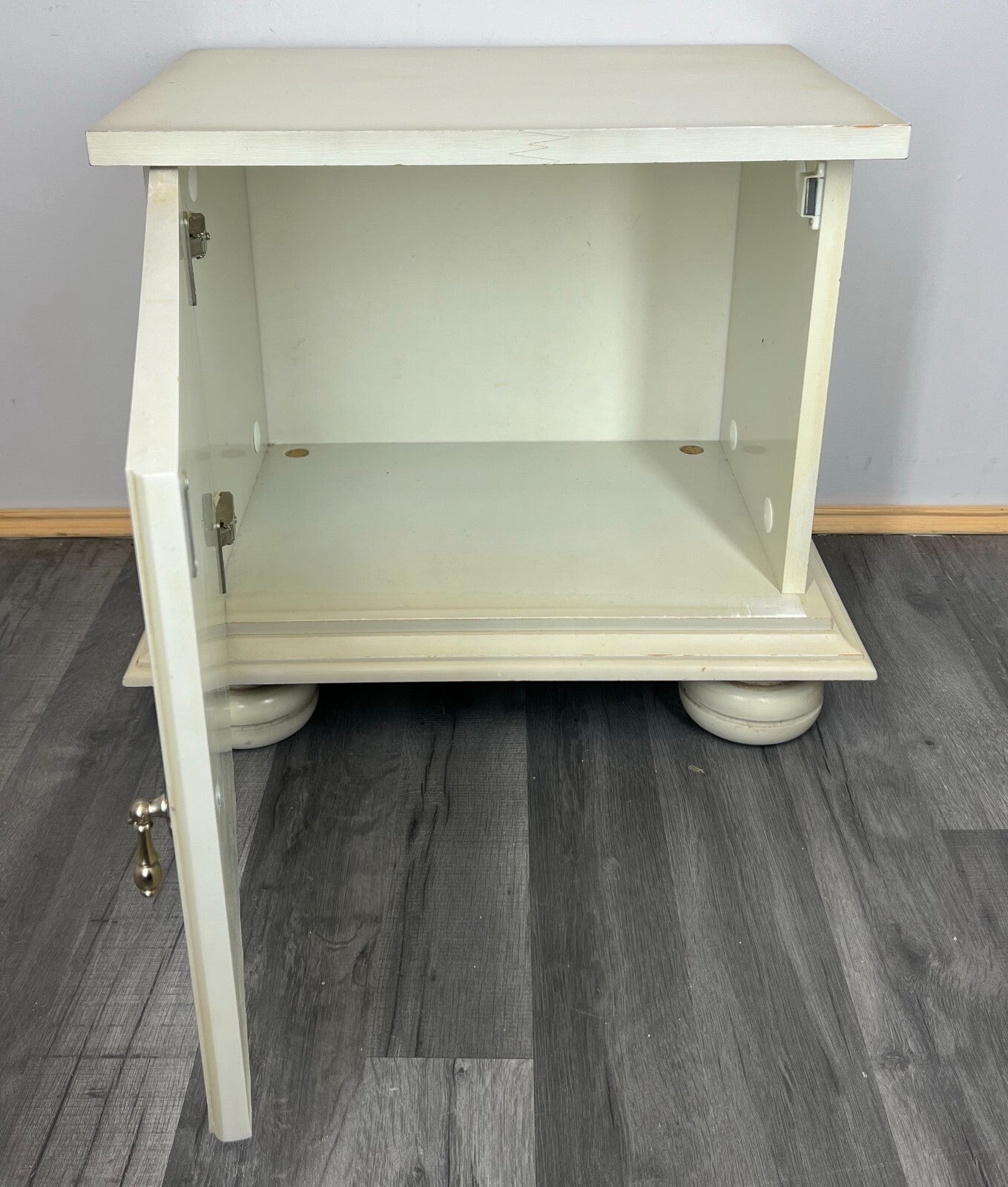 Pair of Bedside Tables Antique French Shabby Chic Style Carved Cabinets LOT 289912
