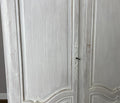 Wardrobe Vintage French Louis XVI Shabby Chic Four Door Oak Armoire LOT 61657