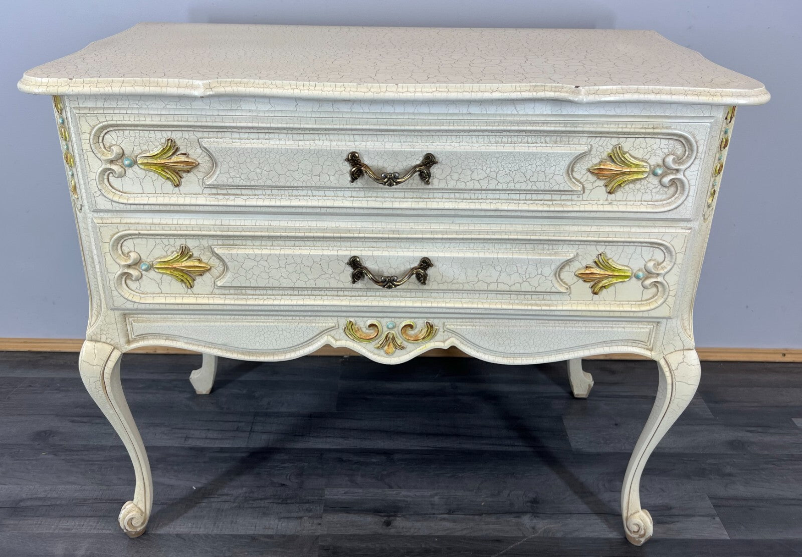 Chest of Drawers Vintage French Shabby Chic Louis XIV Sideboard Cabinet LOT 31921